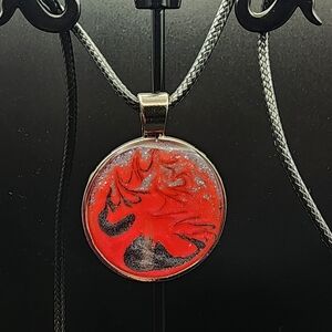 Elegant Red Pendant Necklace